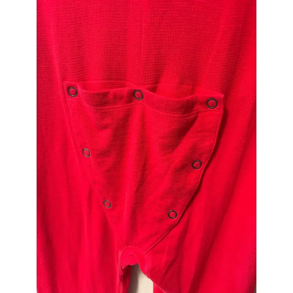 Victoria's Secret PINK Size S Bling Thermal Long Jane One Piece Onesie Pajama